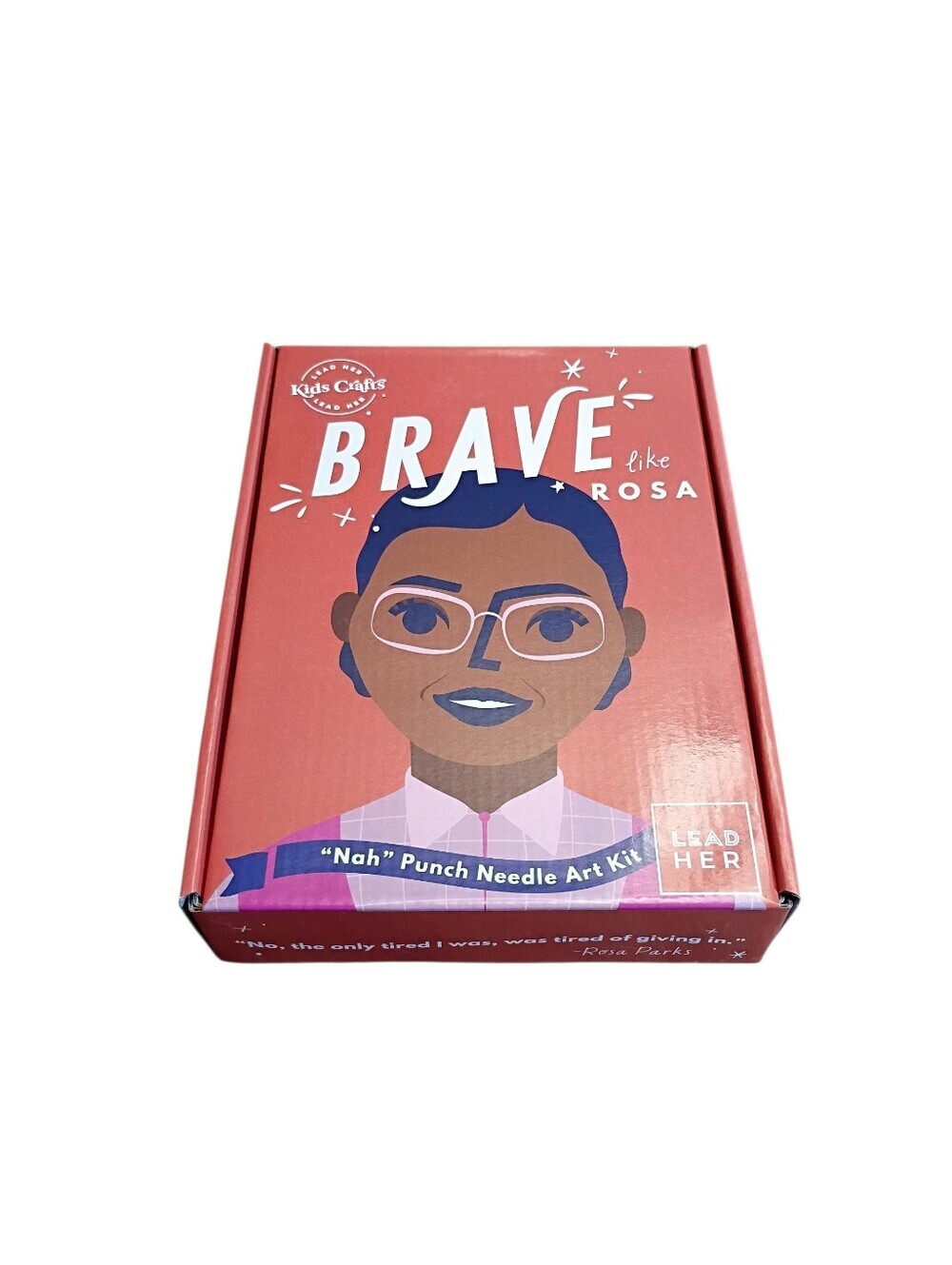 Kids Crafts LeadHER "Brave Like Rosa" Rosa Parks Punch Needle Art Kit DIY Craft